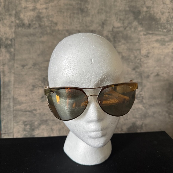 Roberto Cavalli Gold Aviator Sunglasses with Reflective Lenses